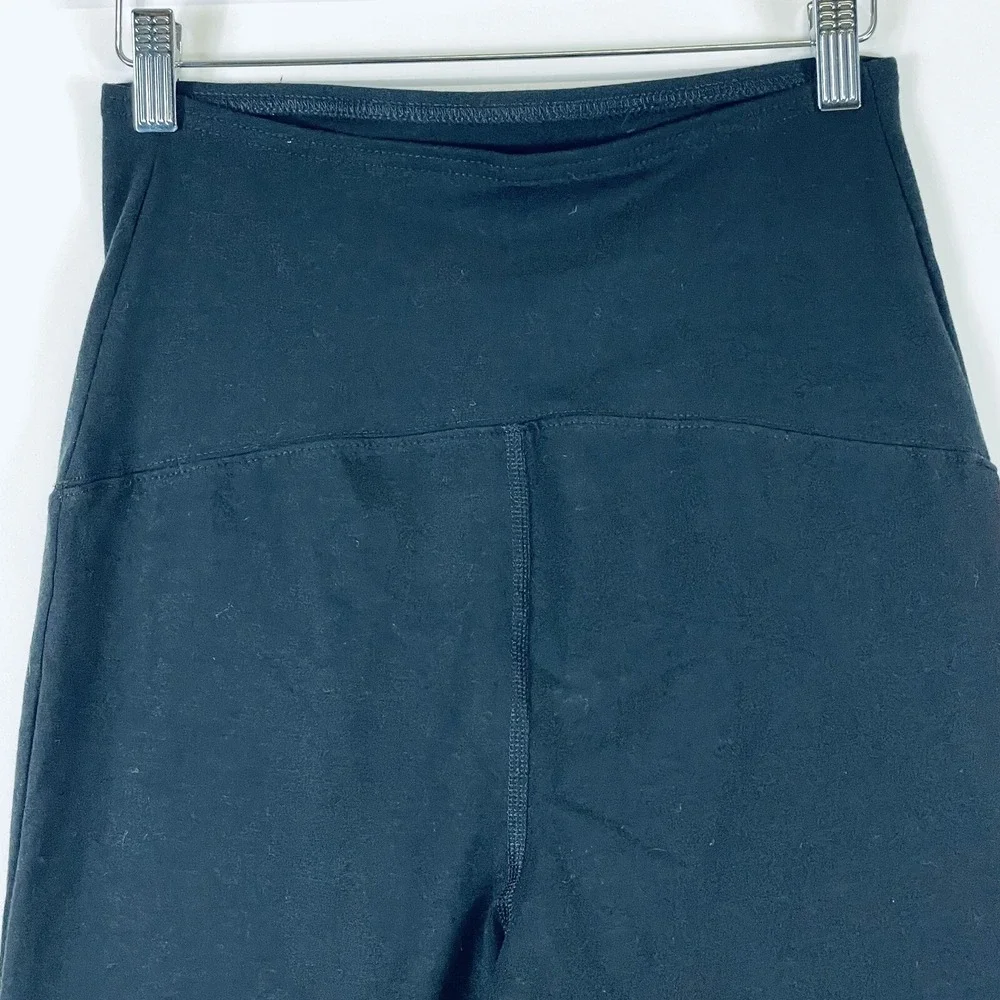 NEW Isabel Maternity Leggings‎ Pants Womens Small Solid Black Cropped Capri